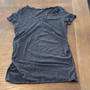 GAP Charcoal V-Neck Short Sleeve Tee